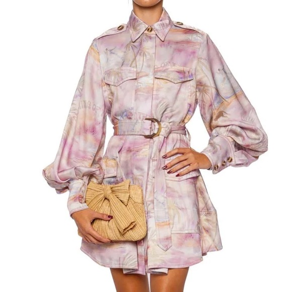 ⭐️Zimmermann Dawning Cargo Belted Mini Dress⭐️ - Picture 5 of 10